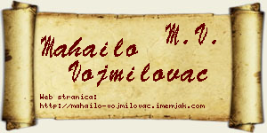 Mahailo Vojmilovac vizit kartica
